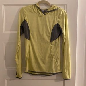 Mondetta Neon Green Lightweight Hooded Shirt